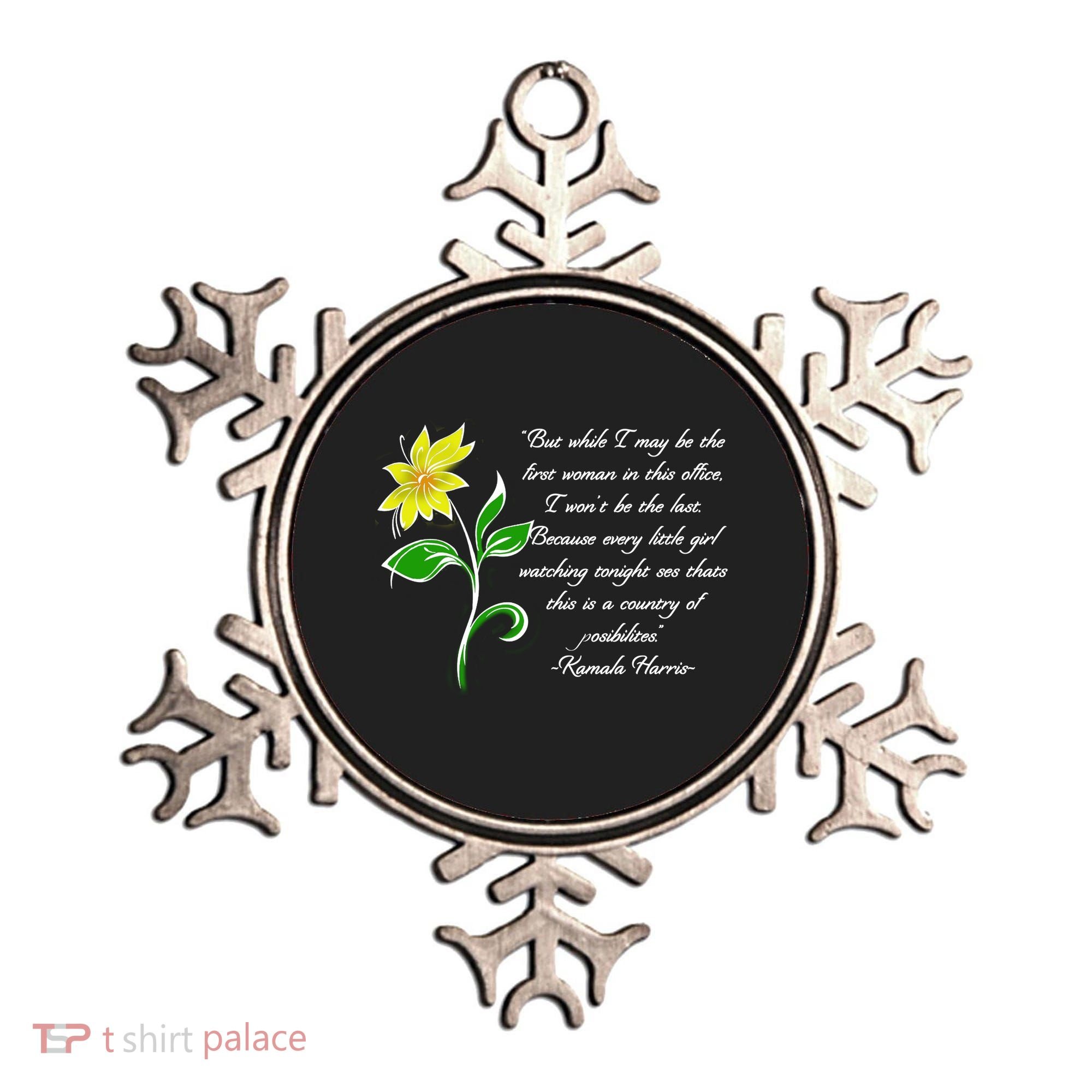 Kamala Harris Inspiring Quote Ornament