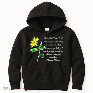Kamala Harris Inspiring Quote Kids Hoodie