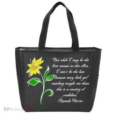 Kamala Harris Inspiring Quote Tote Bag