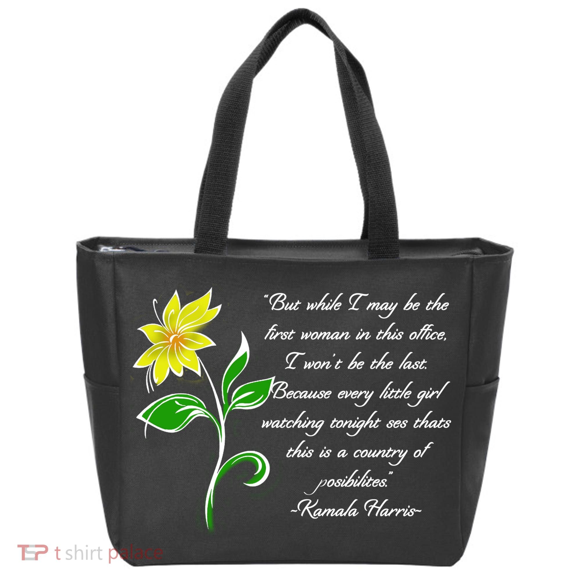 Kamala Harris Inspiring Quote Tote Bag