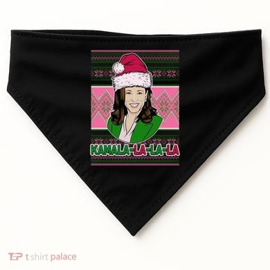 Kamala La La La  AKA Ugly Christmas Sweater USA-Made Doggie Bandana