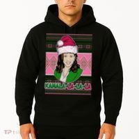 Kamala La La La  AKA Ugly Christmas Sweater Hoodie thumb 2