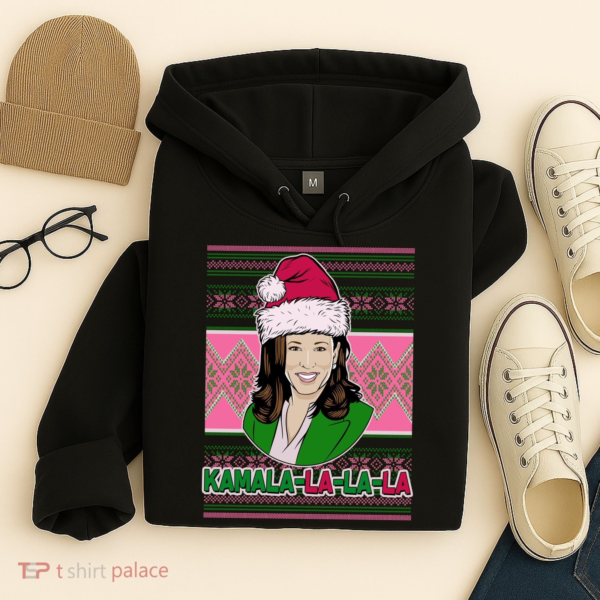 Kamala La La La  AKA Ugly Christmas Sweater Hoodie