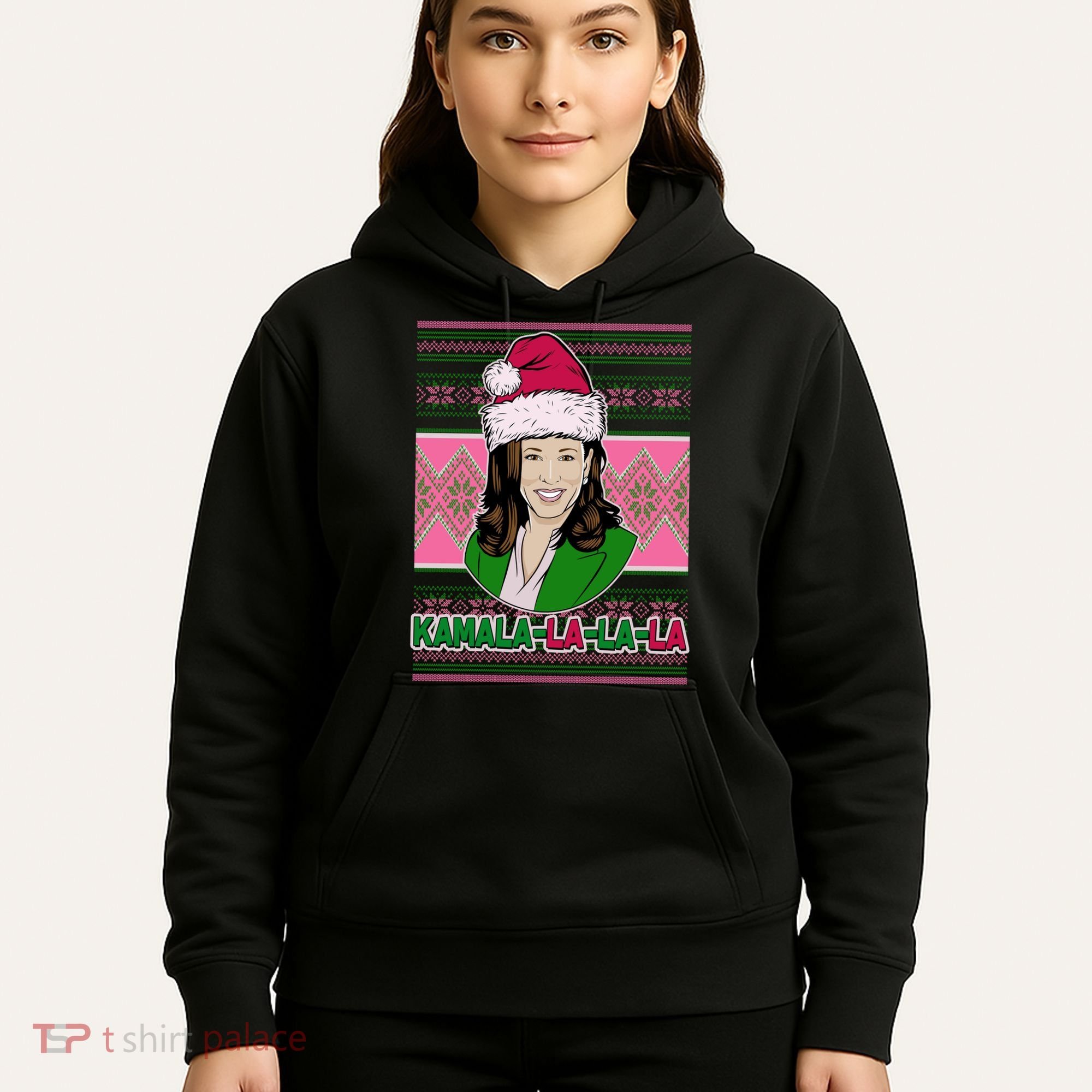 Kamala La La La  AKA Ugly Christmas Sweater Hoodie