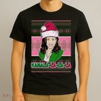 Kamala La La La  AKA Ugly Christmas Sweater T-Shirt thumb 3