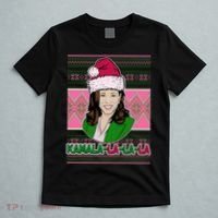 Kamala La La La  AKA Ugly Christmas Sweater T-Shirt thumb 5