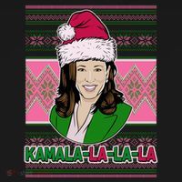 Kamala La La La  AKA Ugly Christmas Sweater Button thumb 1