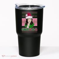 Kamala La La La  AKA Ugly Christmas Sweater Tumbler thumb 0
