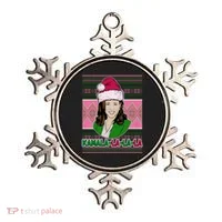 Kamala La La La  AKA Ugly Christmas Sweater Ornament thumb 0