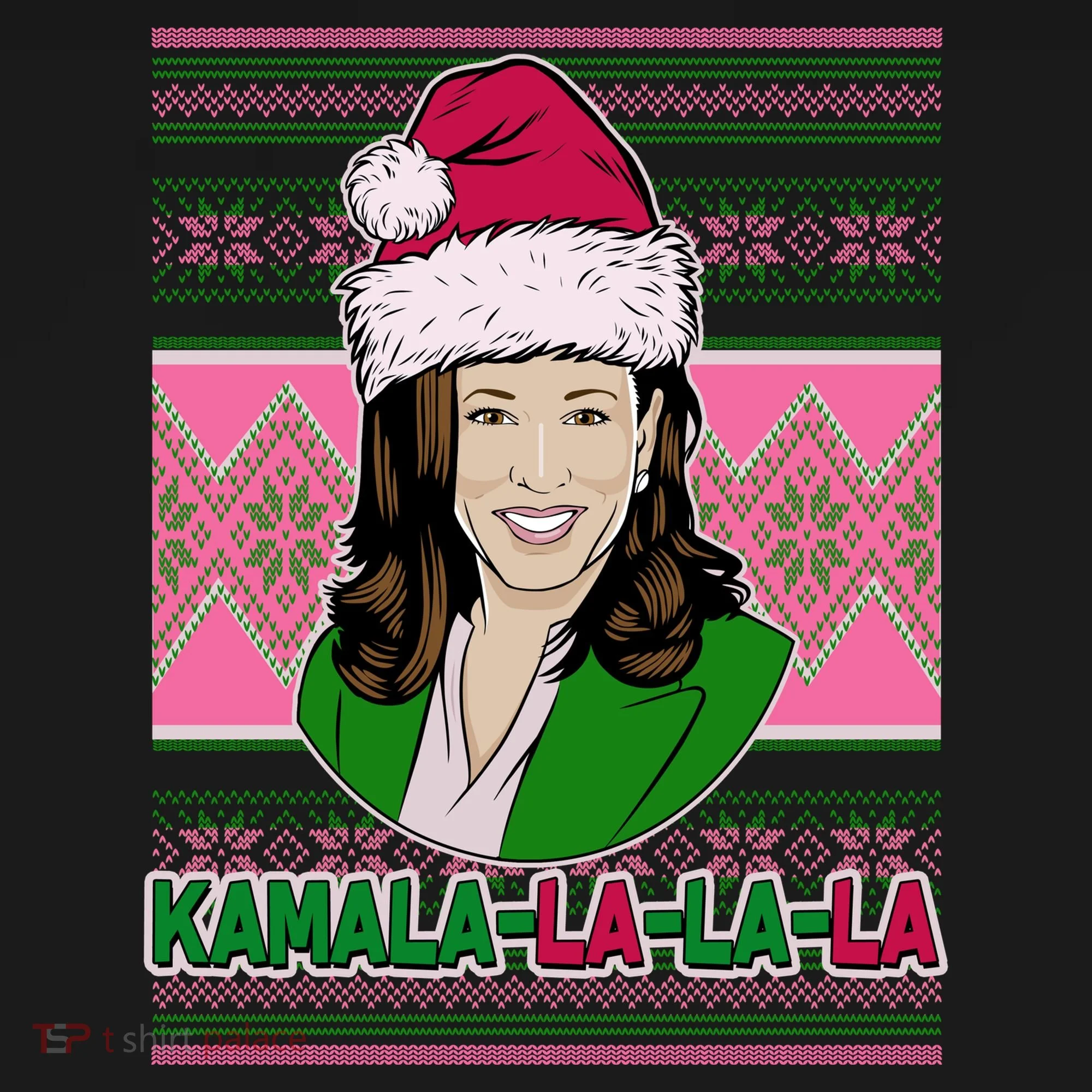 Kamala La La La  AKA Ugly Christmas Sweater Ornament