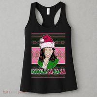 Kamala La La La  AKA Ugly Christmas Sweater Women's Tank Top thumb 3