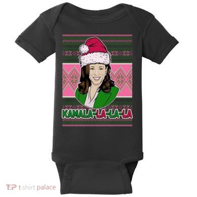 Kamala La La La  AKA Ugly Christmas Sweater Baby Bodysuit