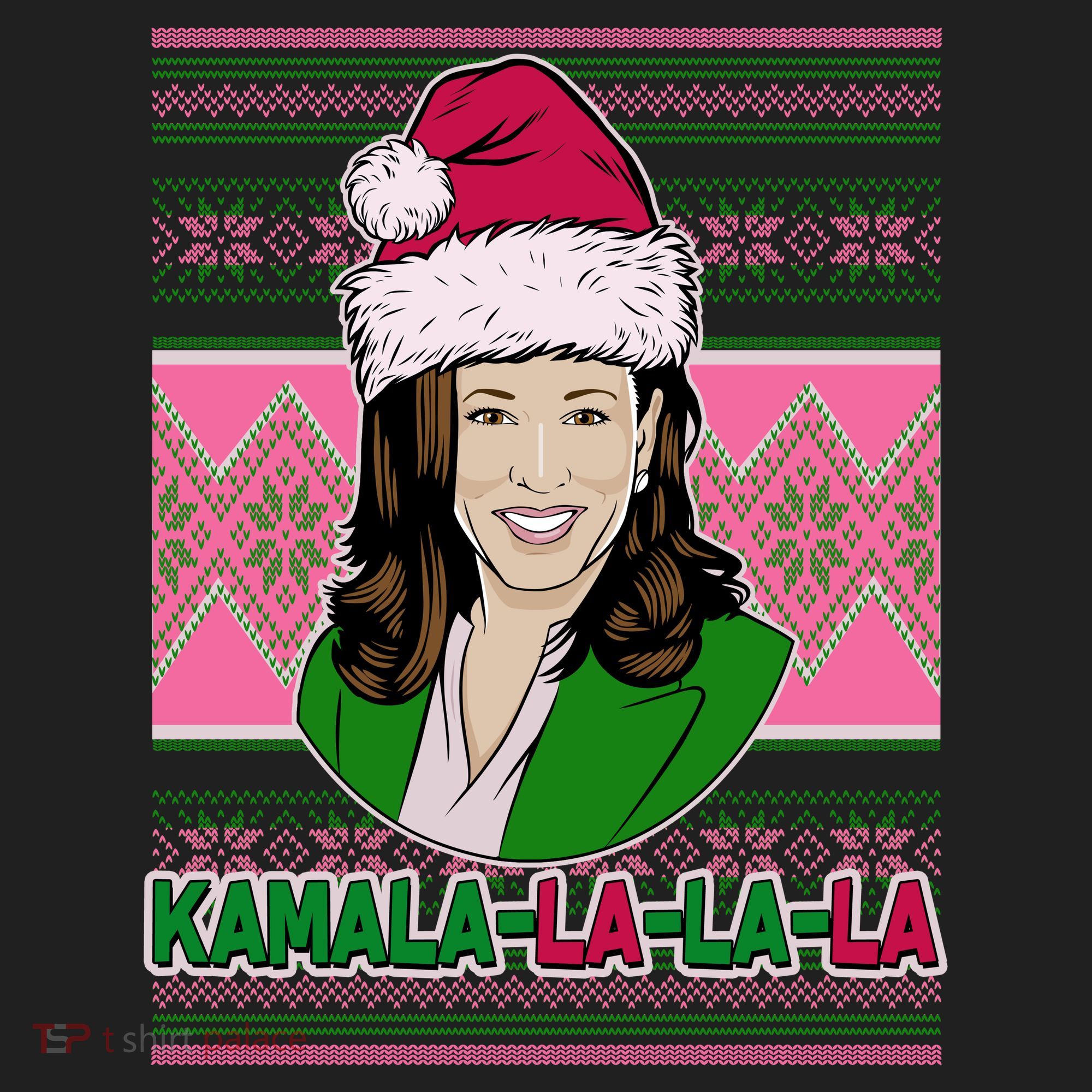 Kamala La La La  AKA Ugly Christmas Sweater Hat