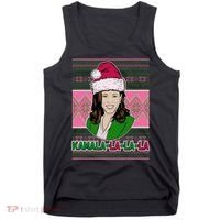 Kamala La La La  AKA Ugly Christmas Sweater Tank Top thumb 0
