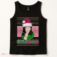 Kamala La La La  AKA Ugly Christmas Sweater Tank Top thumb 2