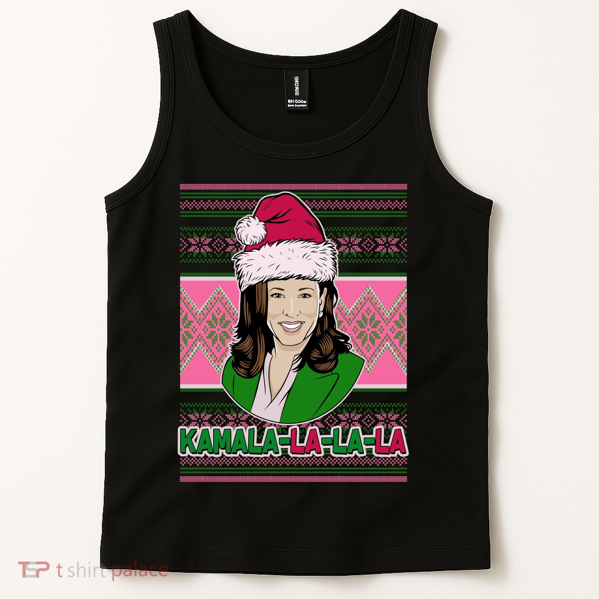 Kamala La La La  AKA Ugly Christmas Sweater Tank Top