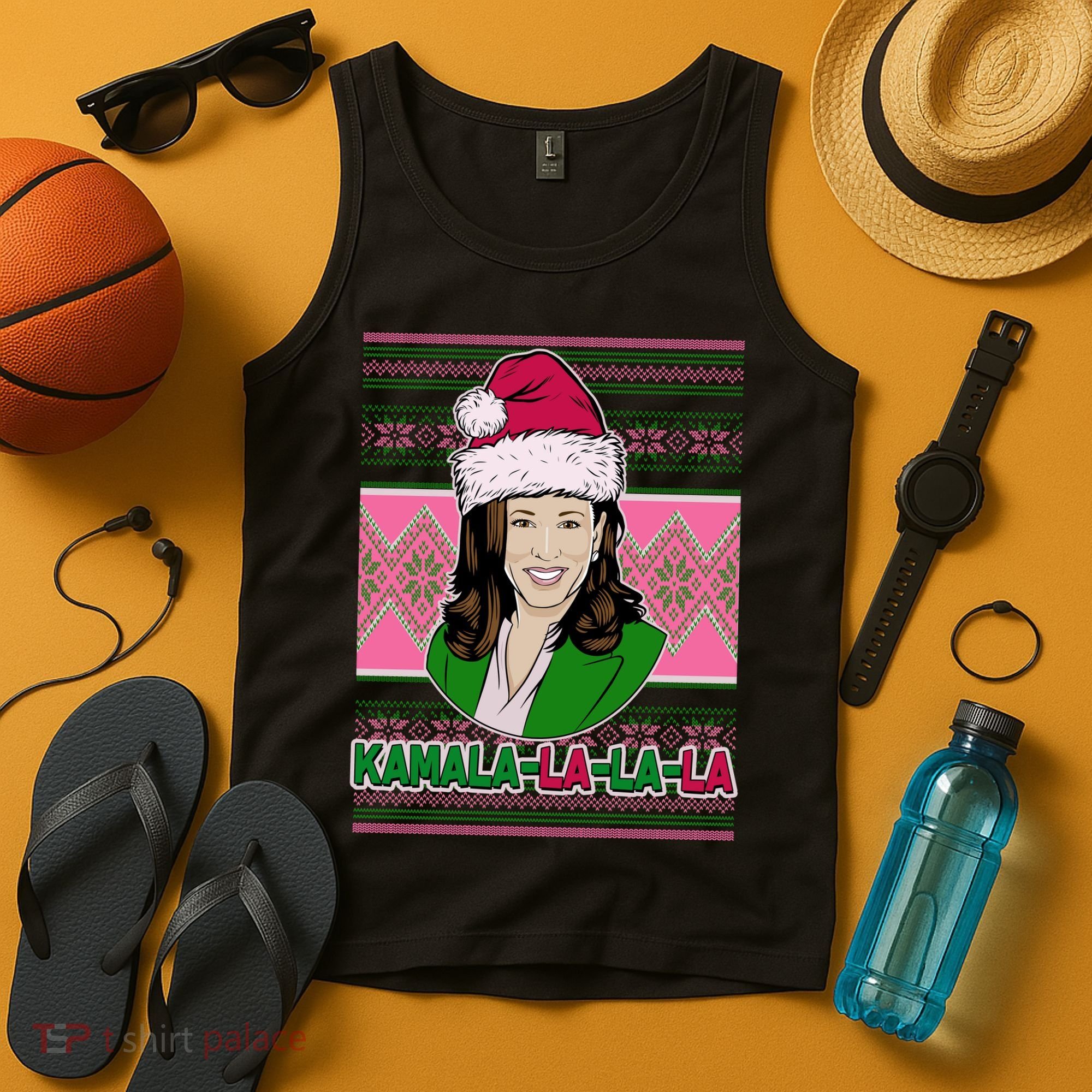 Kamala La La La  AKA Ugly Christmas Sweater Tank Top