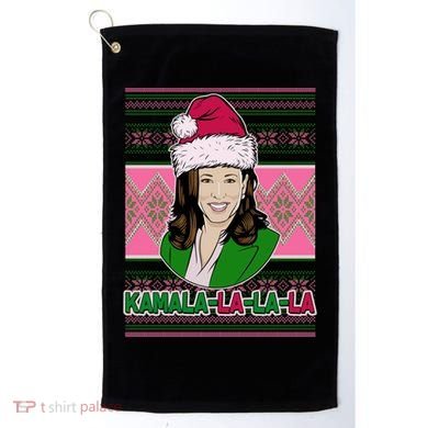 Kamala La La La  AKA Ugly Christmas Sweater Golf Towel