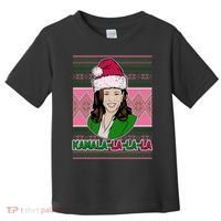 Kamala La La La  AKA Ugly Christmas Sweater Toddler T-Shirt thumb 0