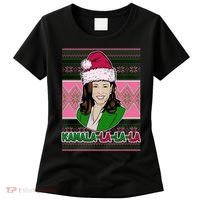 Kamala La La La  AKA Ugly Christmas Sweater Women's T-Shirt thumb 0