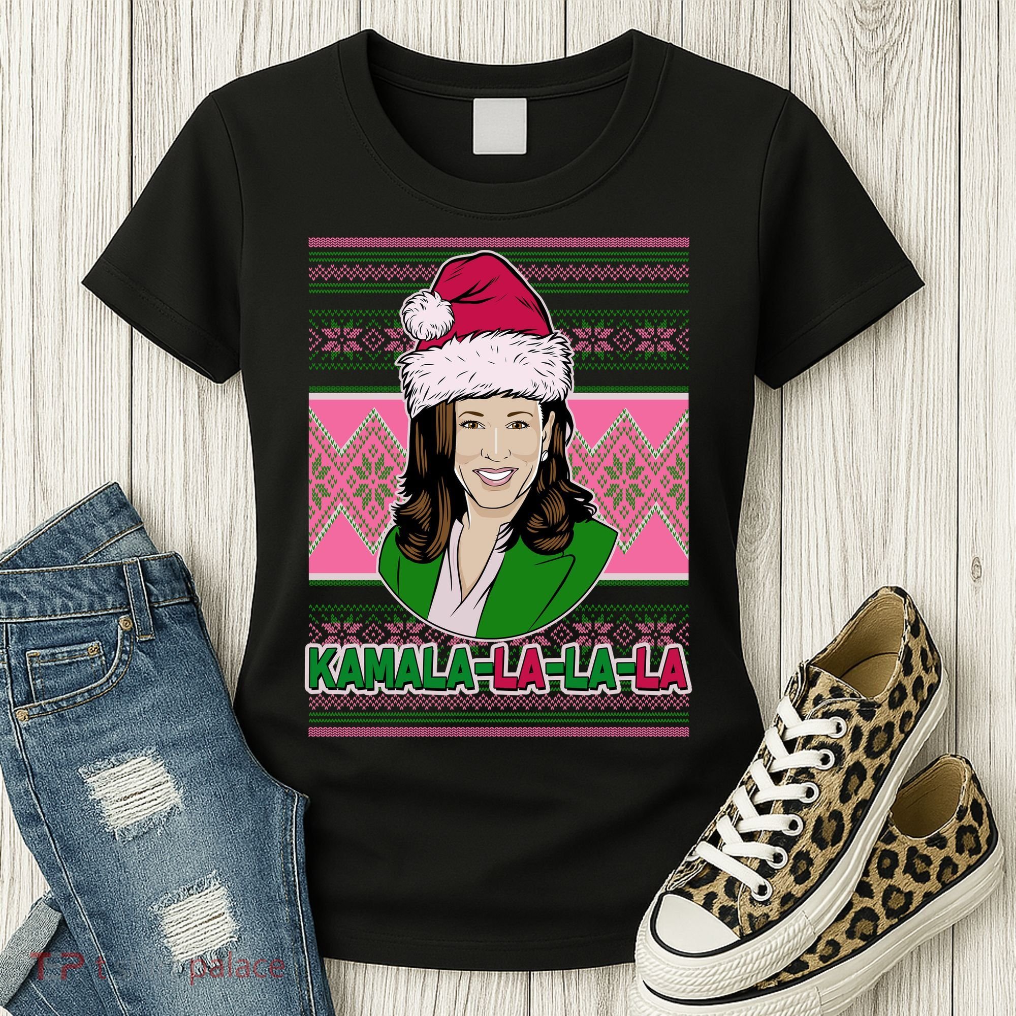 Kamala La La La  AKA Ugly Christmas Sweater Women's T-Shirt
