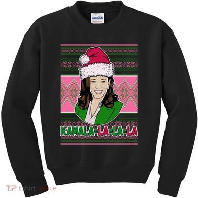 Kamala La La La  AKA Ugly Christmas Sweater Kids Sweatshirt