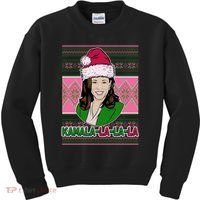 Kamala La La La  AKA Ugly Christmas Sweater Kids Sweatshirt thumb 0