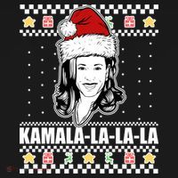Kamala La La La Ugly Christmas Sweater Doggie Tank thumb 4