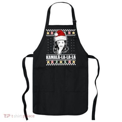 Kamala La La La Ugly Christmas Sweater Apron