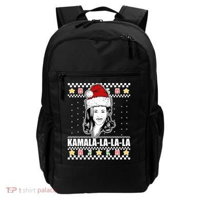 Kamala La La La Ugly Christmas Sweater Backpack