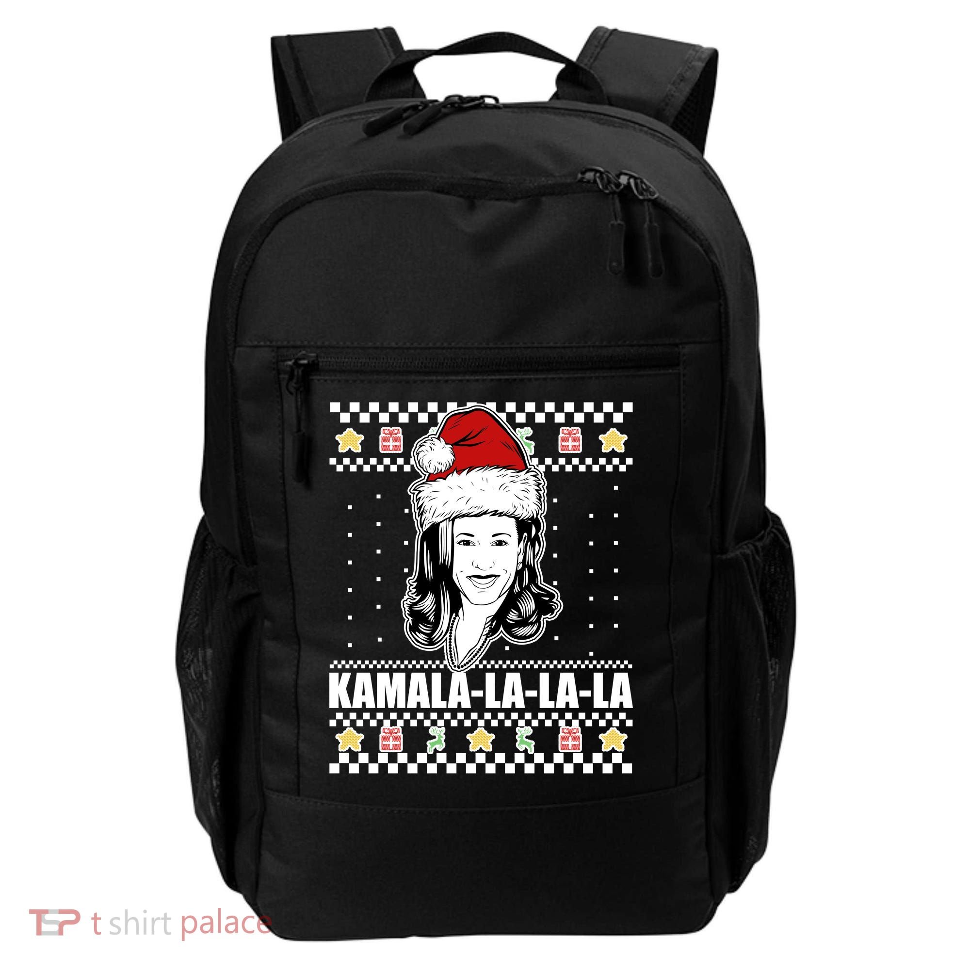 Kamala La La La Ugly Christmas Sweater Backpack