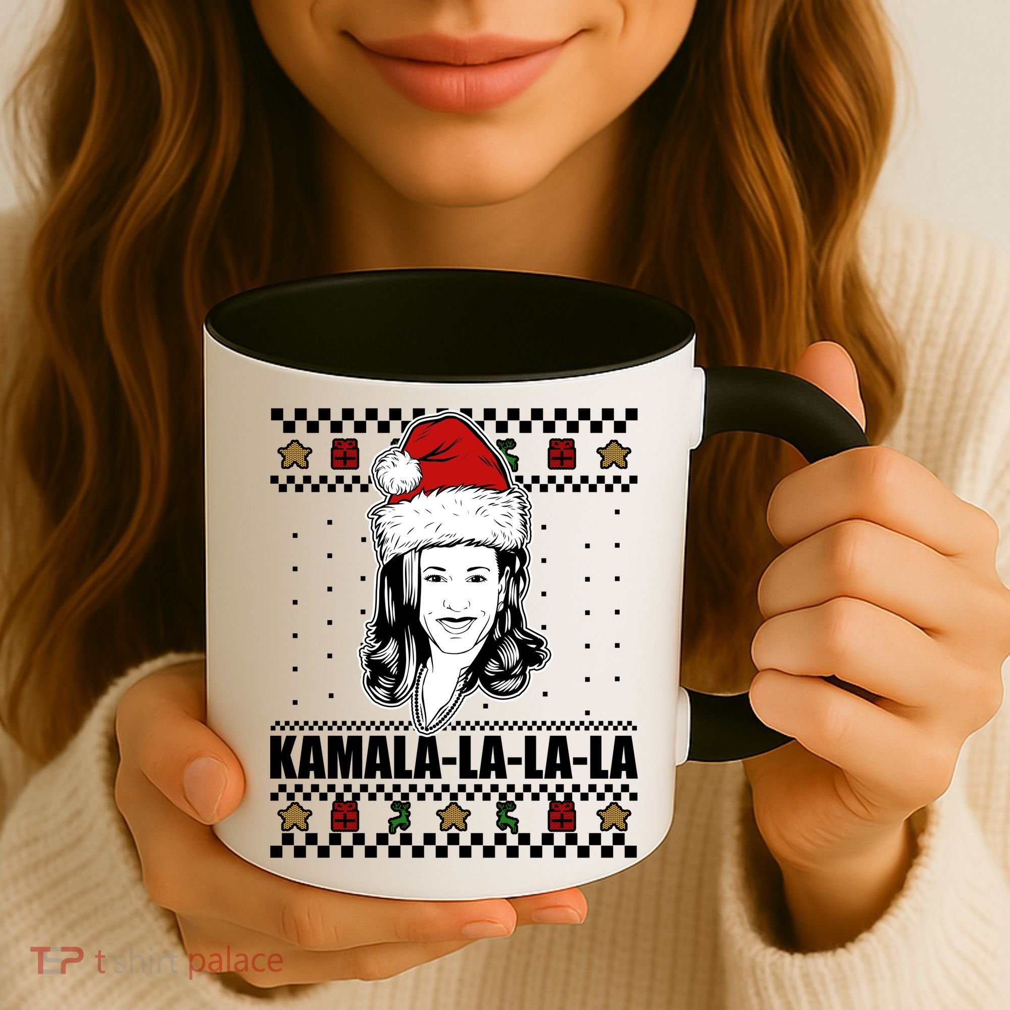 Kamala La La La Ugly Christmas Sweater Coffee Mug
