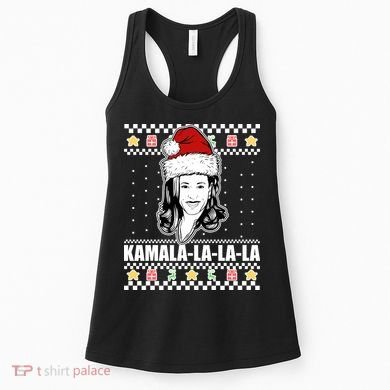 Kamala La La La Ugly Christmas Sweater Women's Tank Top