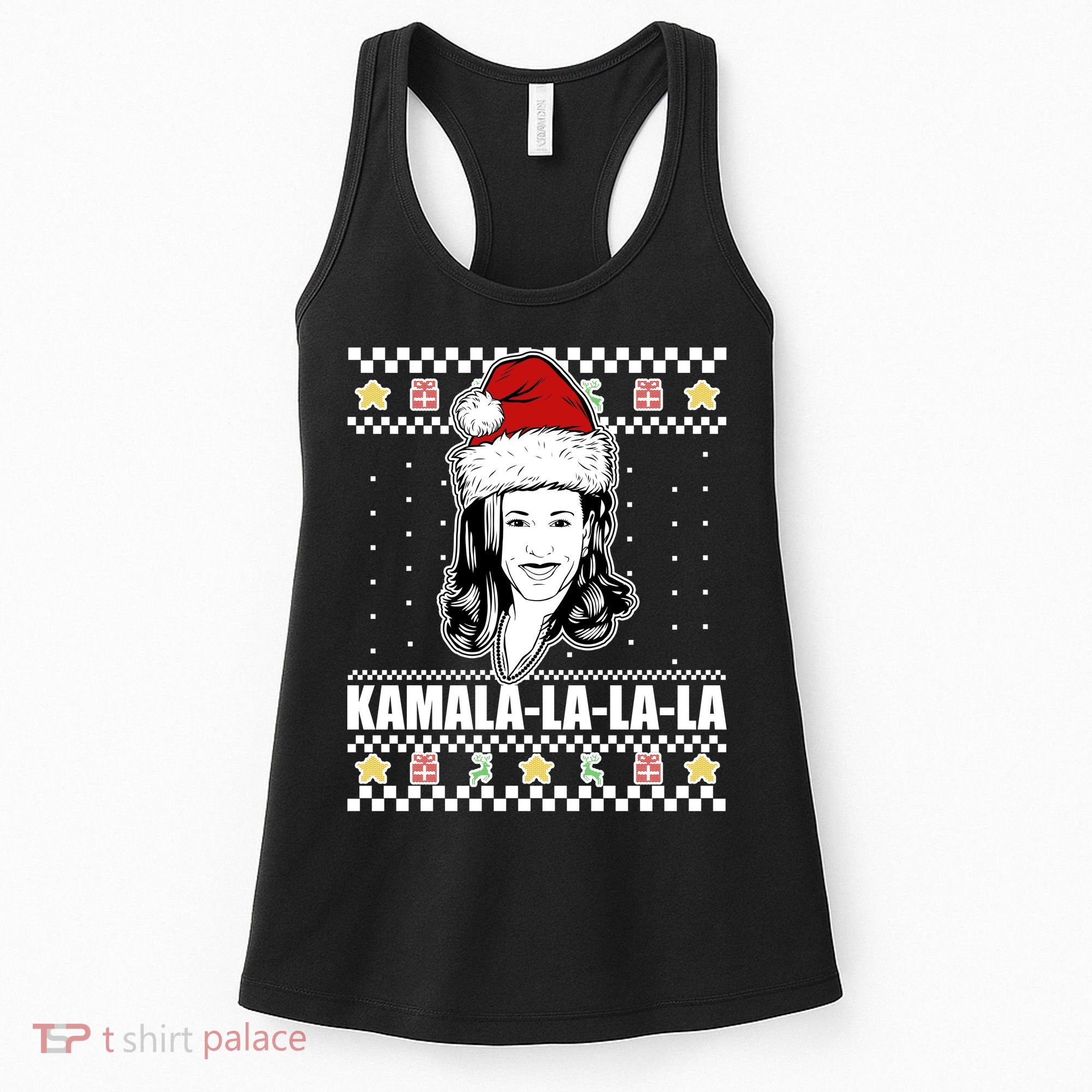 Kamala La La La Ugly Christmas Sweater Women's Tank Top