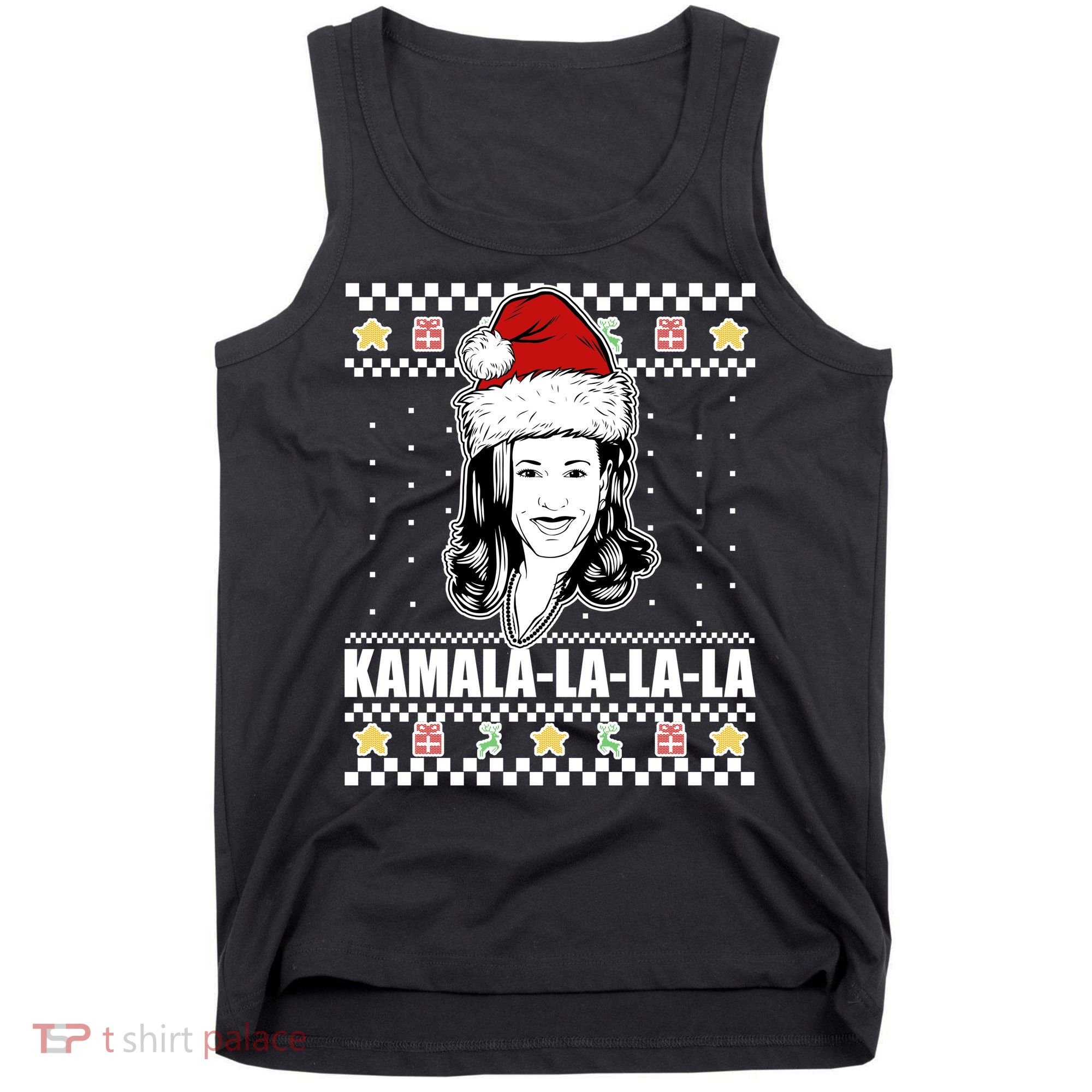 Kamala La La La Ugly Christmas Sweater Tank Top