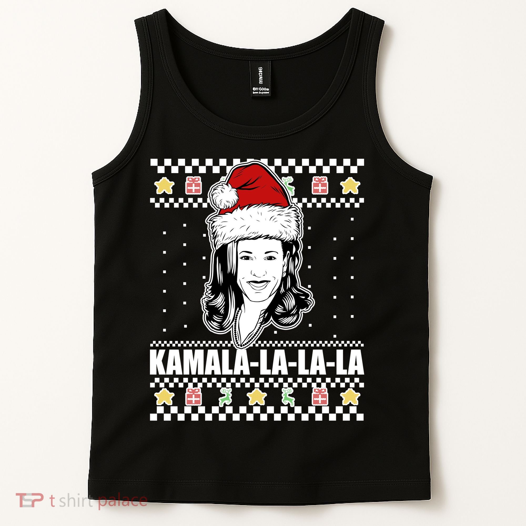 Kamala La La La Ugly Christmas Sweater Tank Top