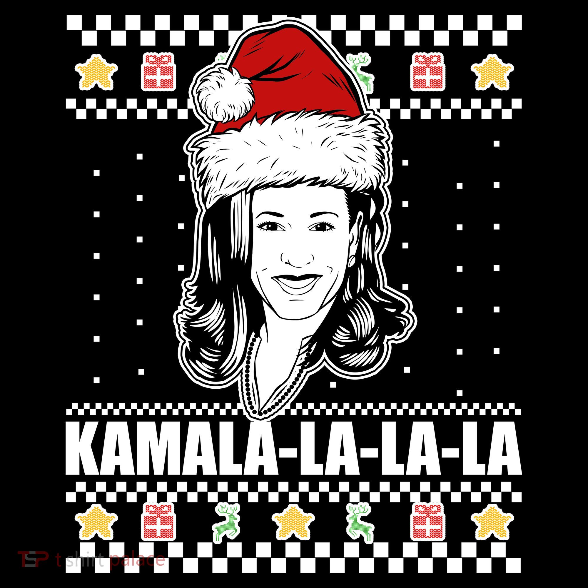 Kamala La La La Ugly Christmas Sweater Visor