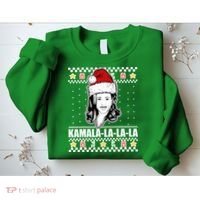 Kamala La La La Ugly Christmas Sweater Sweatshirt thumb 2