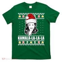 Kamala La La La Ugly Christmas Sweater T-Shirt thumb 0