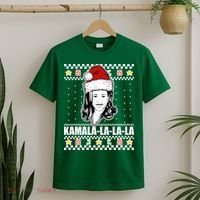 Kamala La La La Ugly Christmas Sweater T-Shirt thumb 2