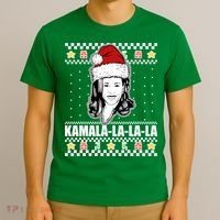 Kamala La La La Ugly Christmas Sweater T-Shirt thumb 3