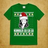 Kamala La La La Ugly Christmas Sweater T-Shirt thumb 5
