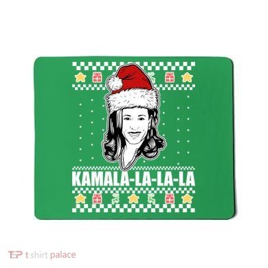 Kamala La La La Ugly Christmas Sweater Mousepad
