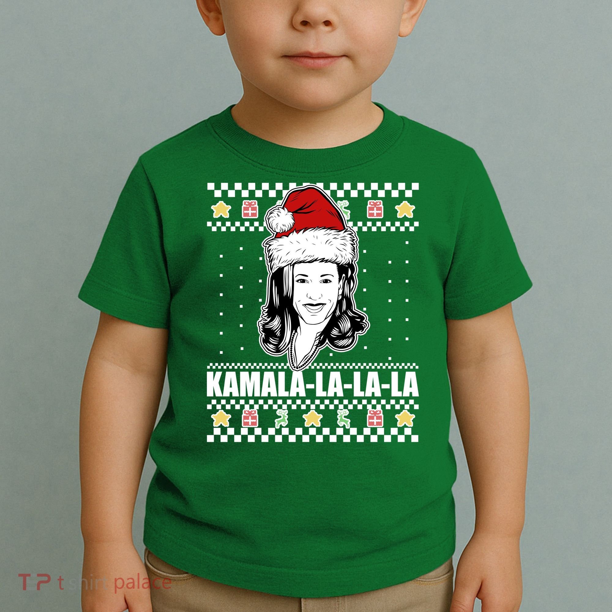 Kamala La La La Ugly Christmas Sweater Toddler T-Shirt