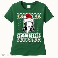 Kamala La La La Ugly Christmas Sweater Women's T-Shirt thumb 0
