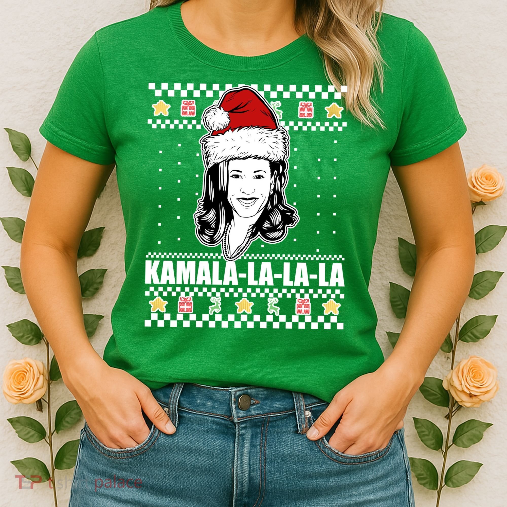 Kamala La La La Ugly Christmas Sweater Women's T-Shirt