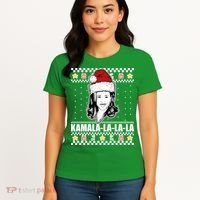 Kamala La La La Ugly Christmas Sweater Women's T-Shirt thumb 4