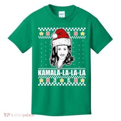 Kamala La La La Ugly Christmas Sweater Kids T-Shirt