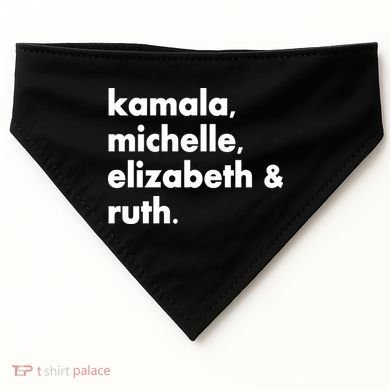 Kamala Michelle RBG Elizabeth Ruth USA-Made Doggie Bandana