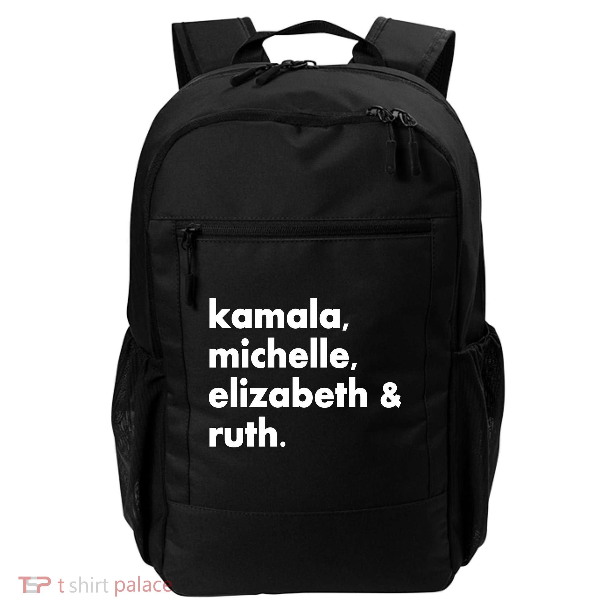 Kamala Michelle RBG Elizabeth Ruth Backpack